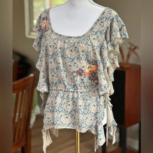Anthropologie Tops - ANTHROPOLOGIE MOTH Boho Chantilly
Begonia Embroidered Poncho Top